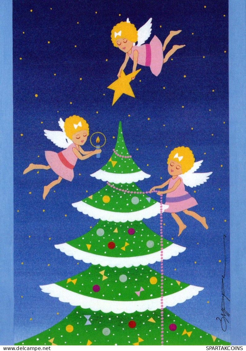 ÁNGEL Navidad Vintage Tarjeta Postal CPSM #PBP577.ES - Angeli