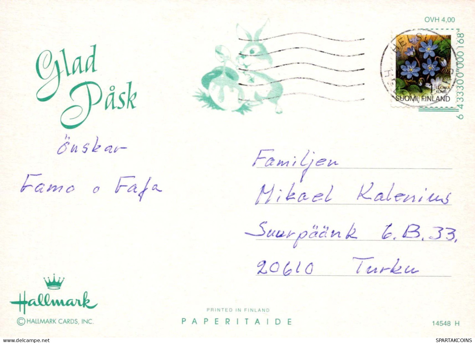 PASCUA POLLO HUEVO Vintage Tarjeta Postal CPSM #PBO638.ES - Pâques