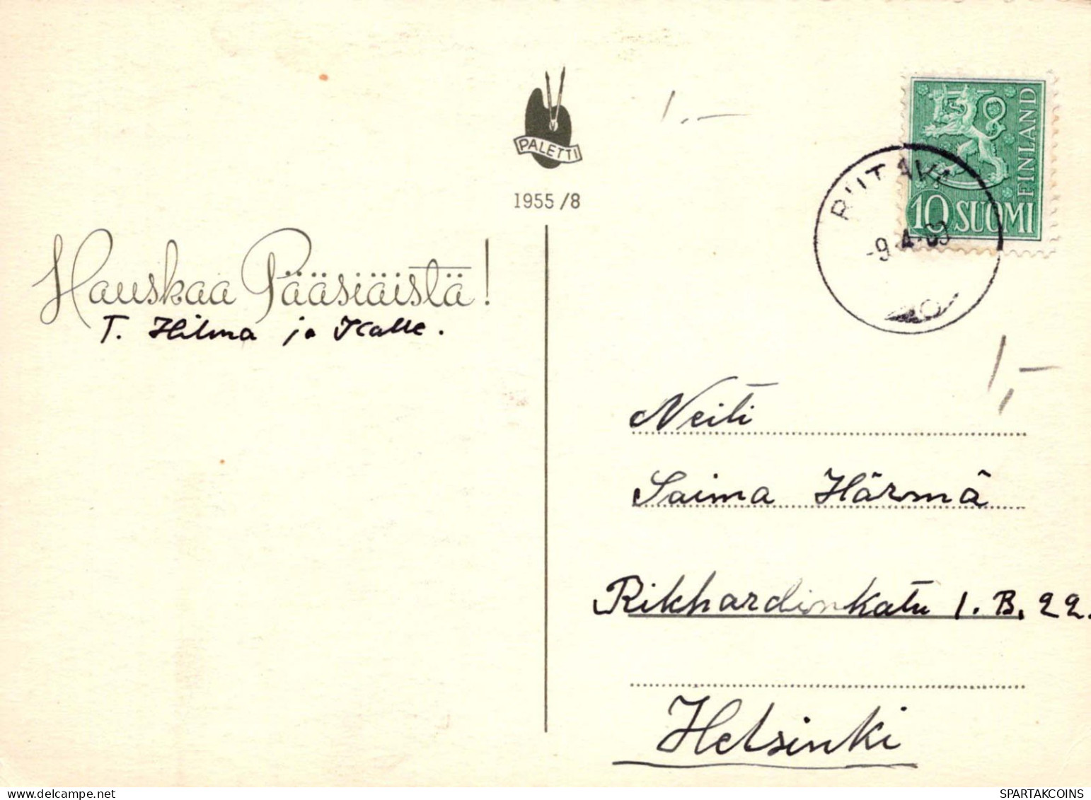 PASCUA CONEJO Vintage Tarjeta Postal CPSM #PBO512.ES - Pâques