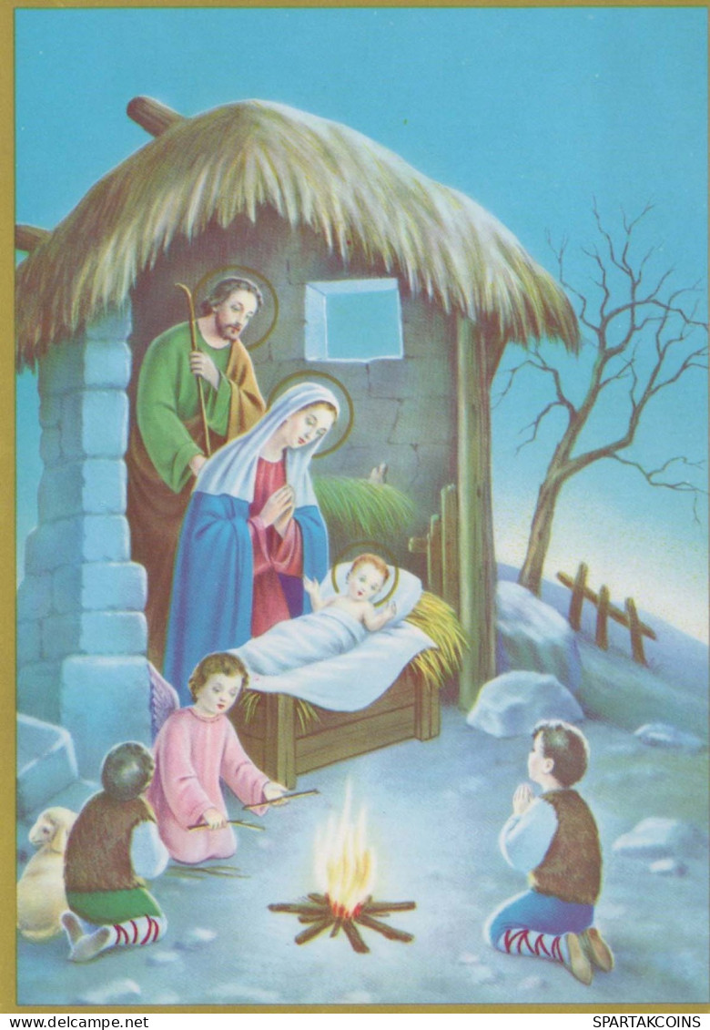 Virgen María Virgen Niño JESÚS Navidad Religión Vintage Tarjeta Postal CPSM #PBB737.ES - Virgen Mary & Madonnas