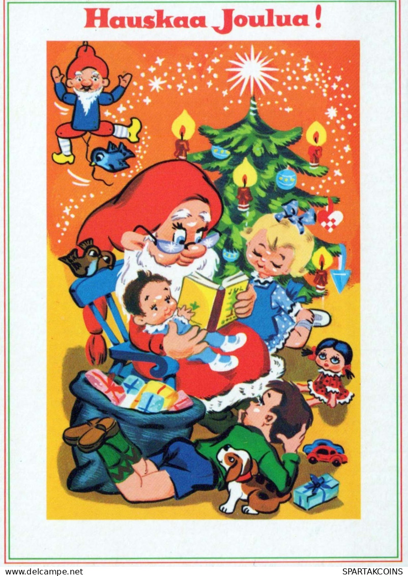 PAPÁ NOEL Feliz Año Navidad Vintage Tarjeta Postal CPSM #PBL003.ES - Santa Claus