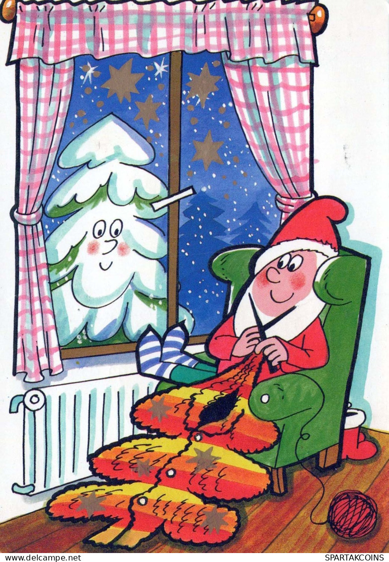Feliz Año Navidad Vintage Tarjeta Postal CPSM #PBB293.ES - Nouvel An