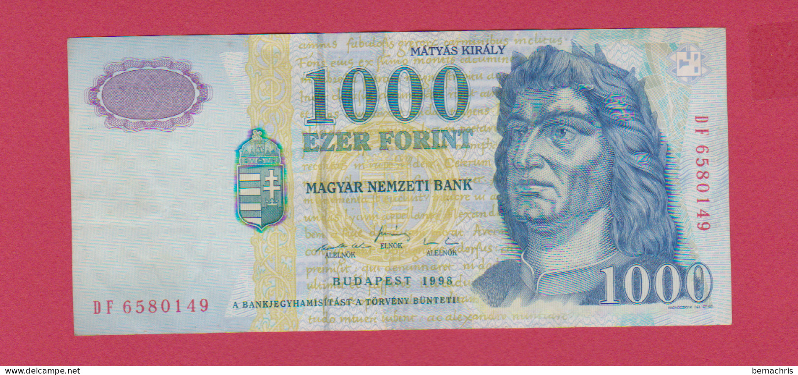 HUNGARY 1000 FORINT 1998 - Hungary