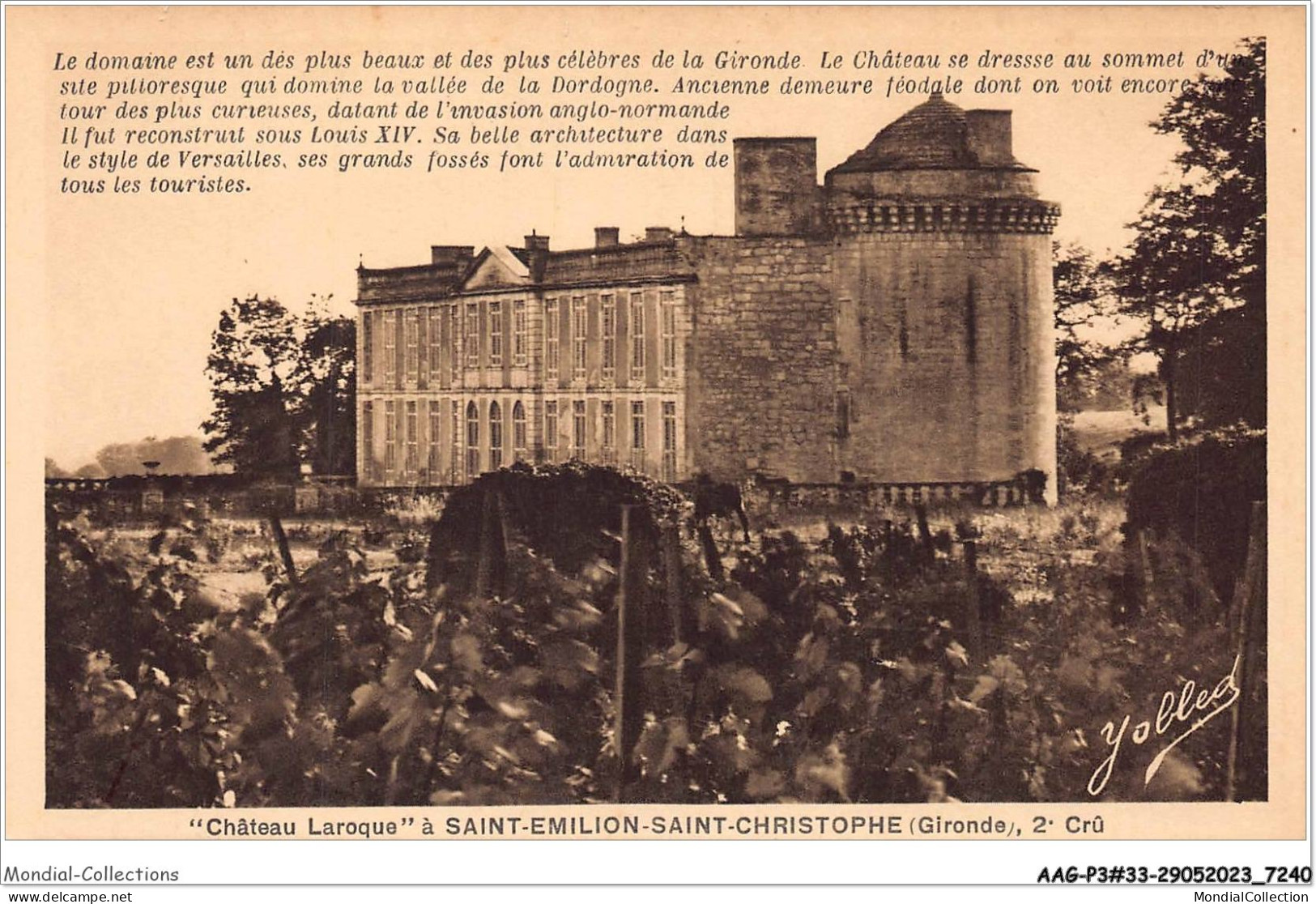 AAGP3-33-0209- SAINT-EMILION - Château Laroque - Saint-Christophe  - Saint-Emilion