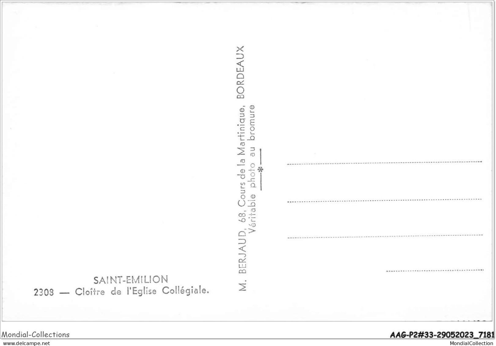 AAGP2-33-0179- SAINT-EMILION - Cloitre De L'eglise Collegiale - Saint-Emilion