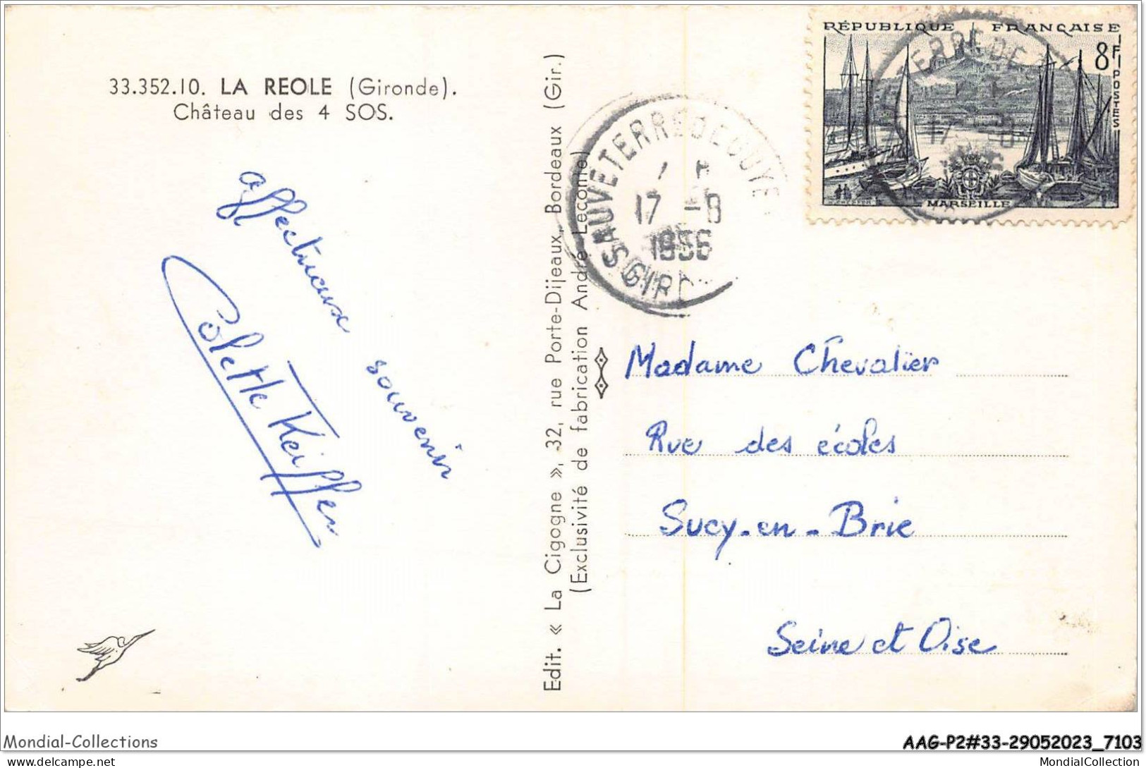 AAGP2-33-0140- LA REOLE - Chateau Des 4 SOS - La Réole