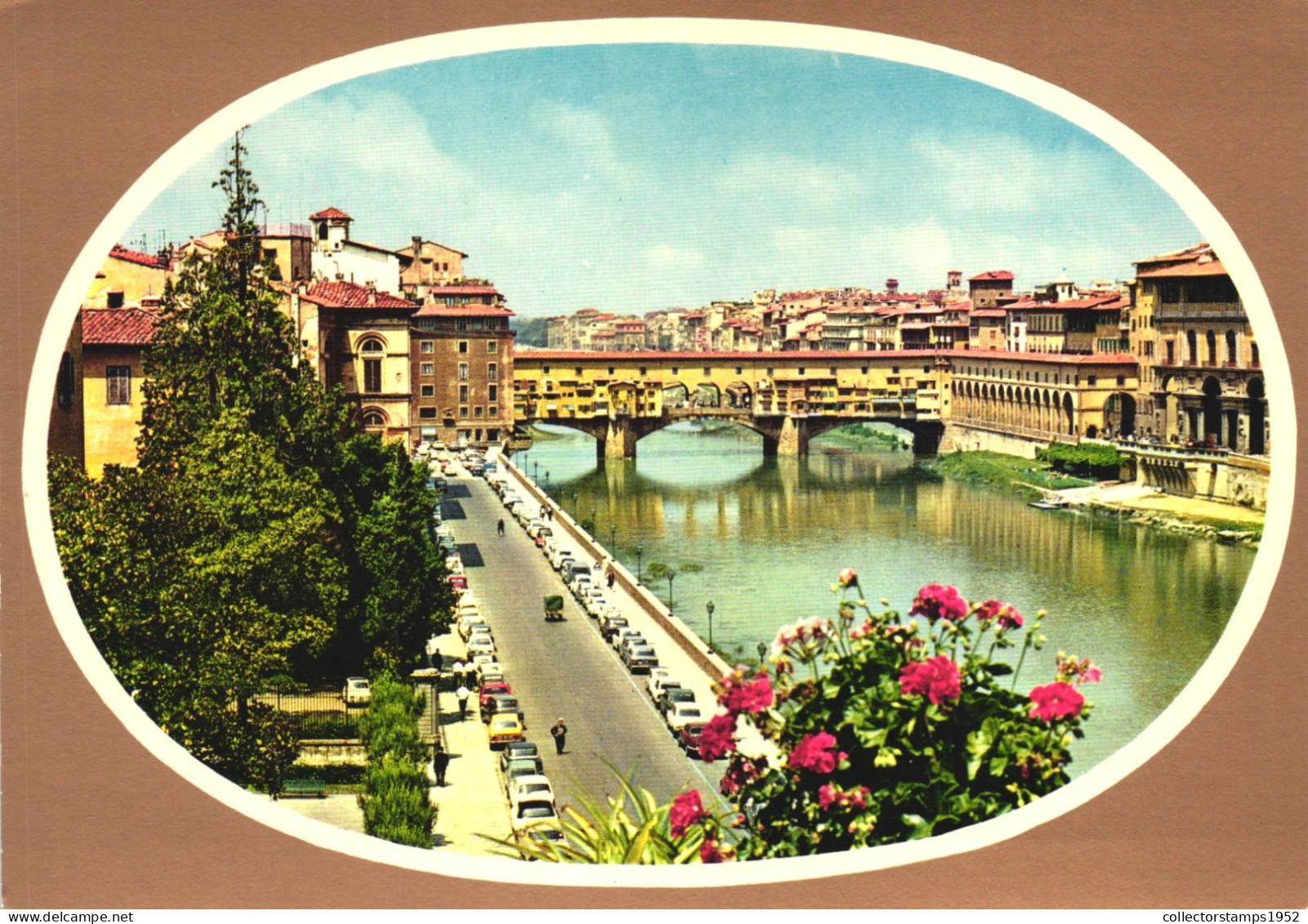 FIRENZE, TOSCANA, BRIDGE, ARCHITECTURE, CARS, ITALY, POSTCARD - Firenze (Florence)