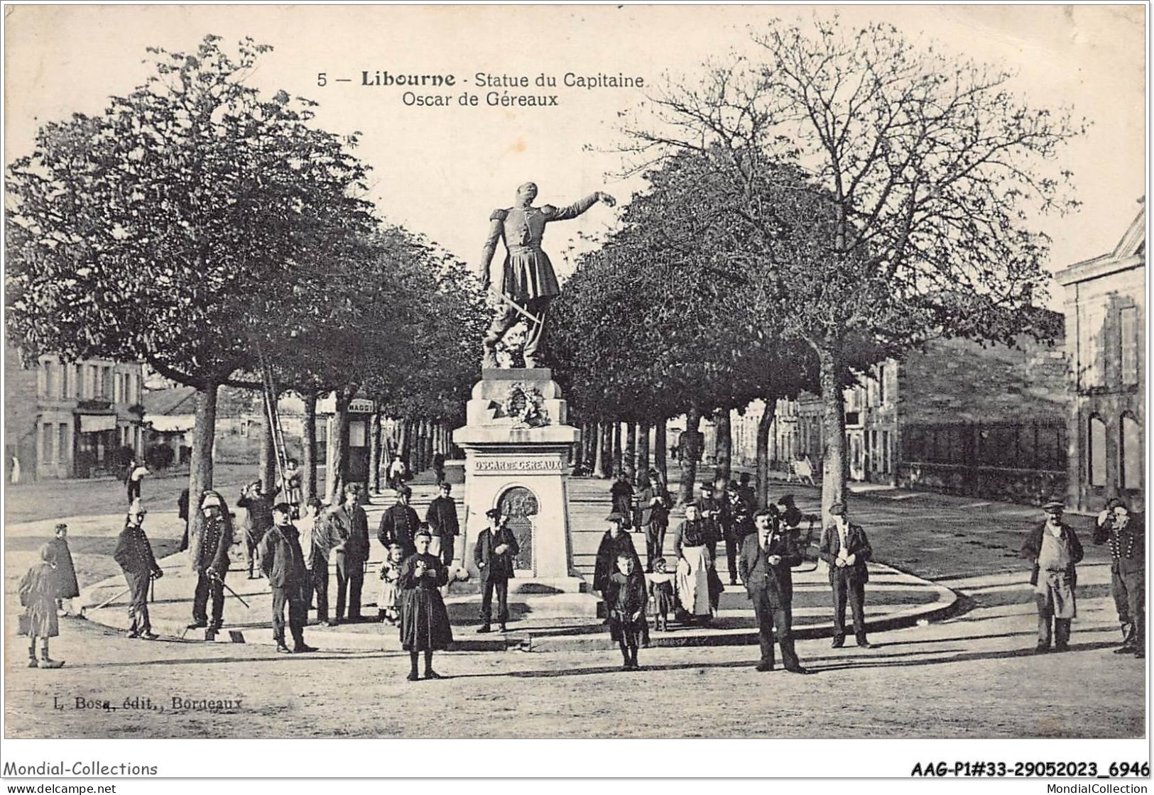 AAGP1-33-0062 - LIBOURNE - Statue Du Capitaine Oscar De Géneraux - Libourne