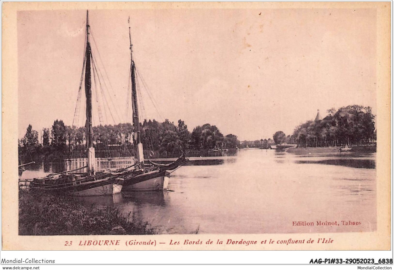 AAGP1-33-0007 - LIBOURNE - Les Bords De La Dordogne Et Le Confluent De L'Isle - Libourne