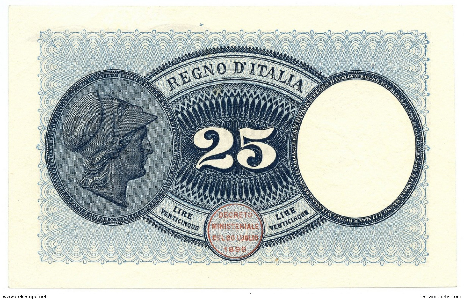 25 LIRE BIGLIETTO DI STATO AQUILA CON BANDIERA SABAUDA 27/09/1923 SUP - Regno D'Italia – Other