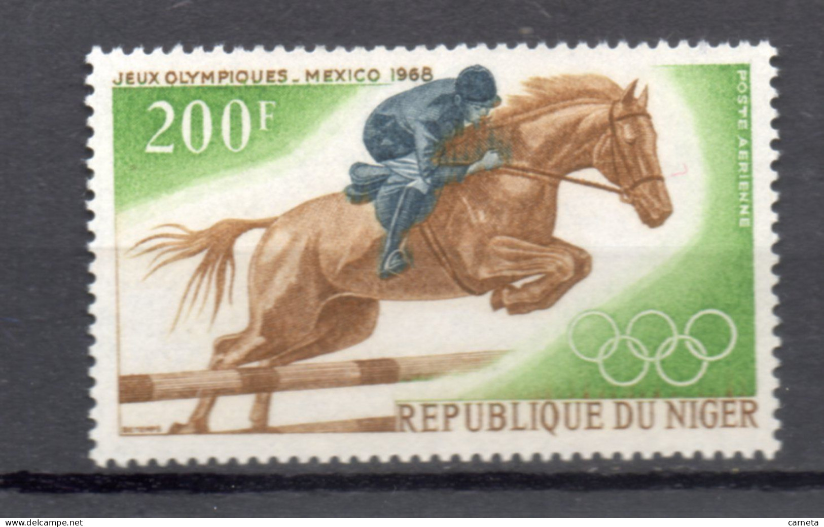 NIGER  PA   N° 93    NEUF SANS CHARNIERE  COTE 4.00€   CHEVAL JEUX OLYMPIQUES MEXICO SPORT - Niger (1960-...)