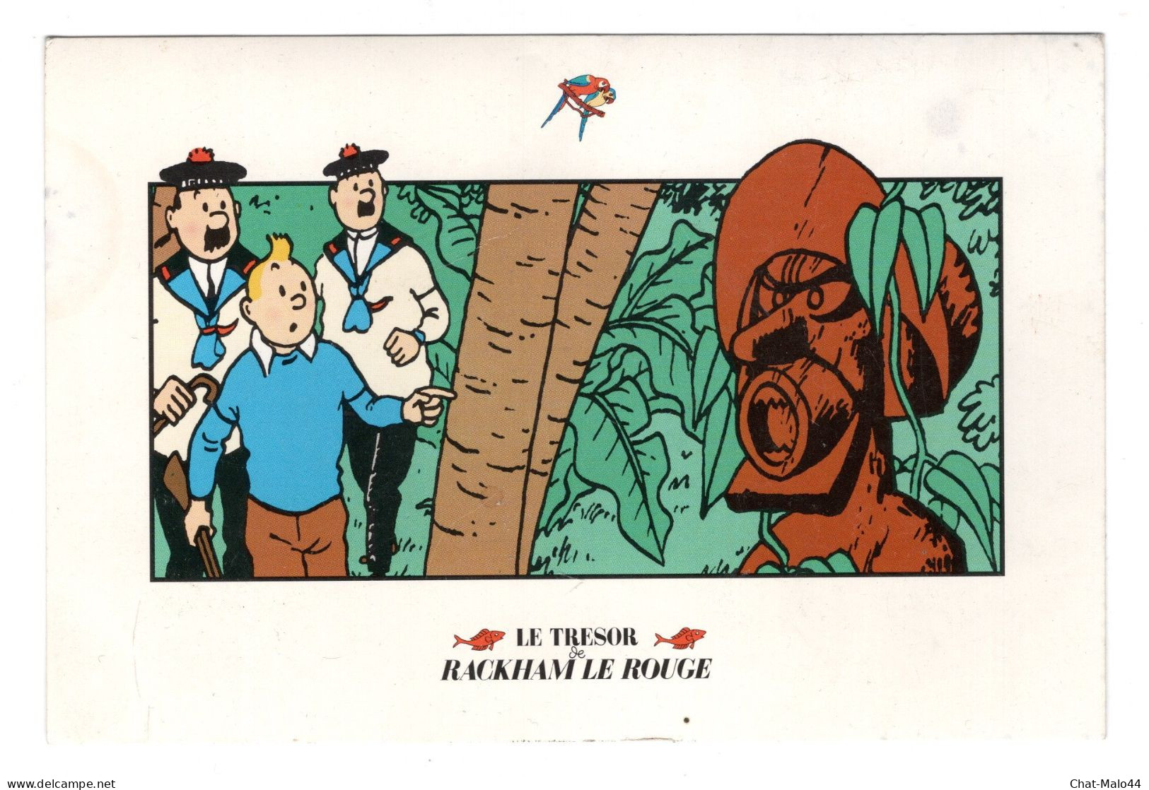 Carte Tintin Le Trésor De Rackham Le Rouge. Carte En Couleurs De 15,2 Cm X 10 Cm. © Hergé/Moulinsart 1997 - Other & Unclassified