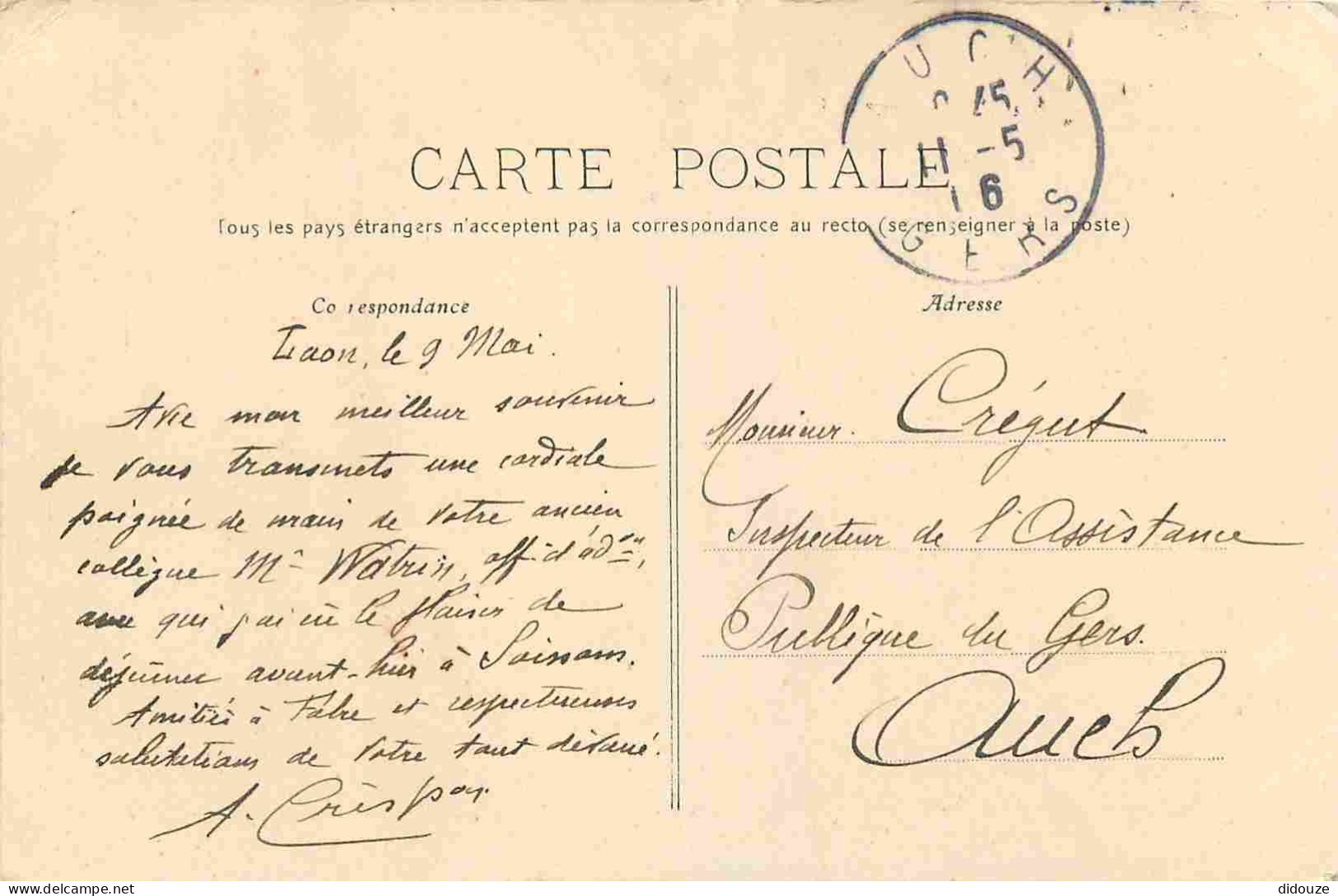 02 - Laon - Quartier Des Chenizelles - Animée - Correspondance - CPA - Oblitération De 1916 - Voir Scans Recto-Verso - Laon