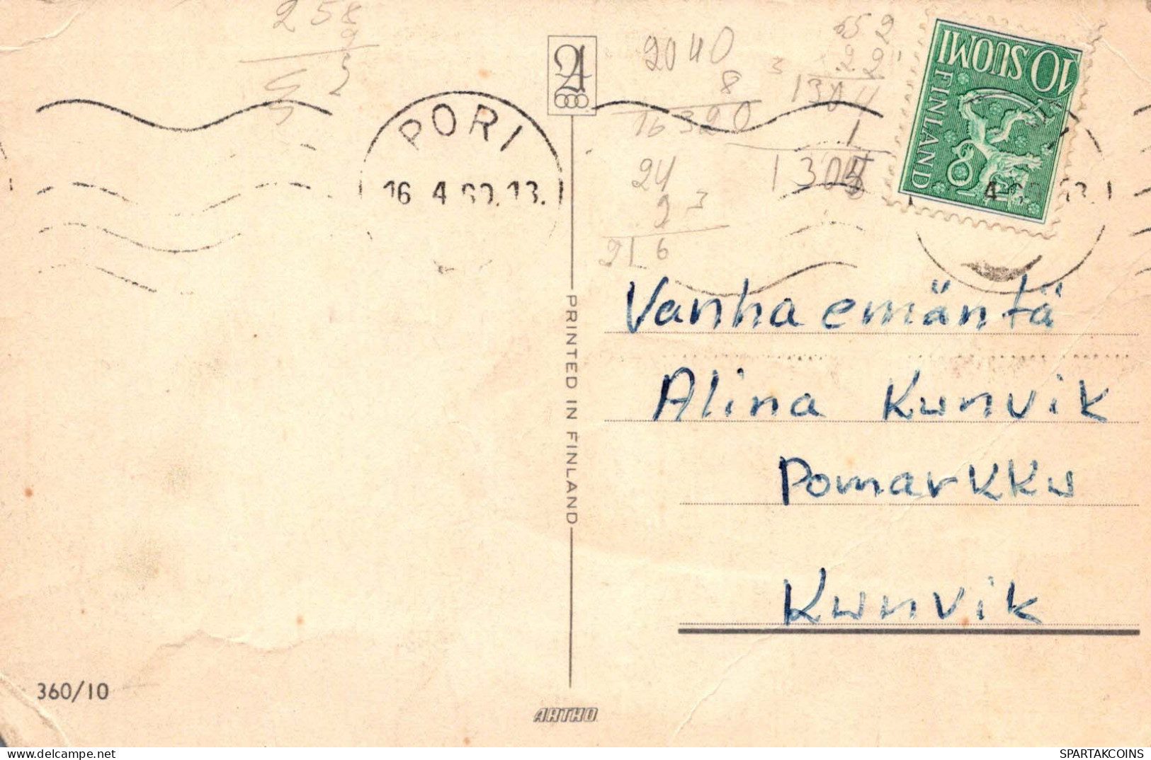 PÂQUES FLEURS POULET ŒUF Vintage Carte Postale CPA #PKE459.FR - Pâques