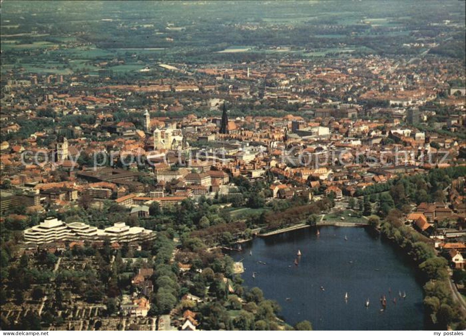 72504418 Muenster Westfalen Fliegeraufnahme Muenster - Münster