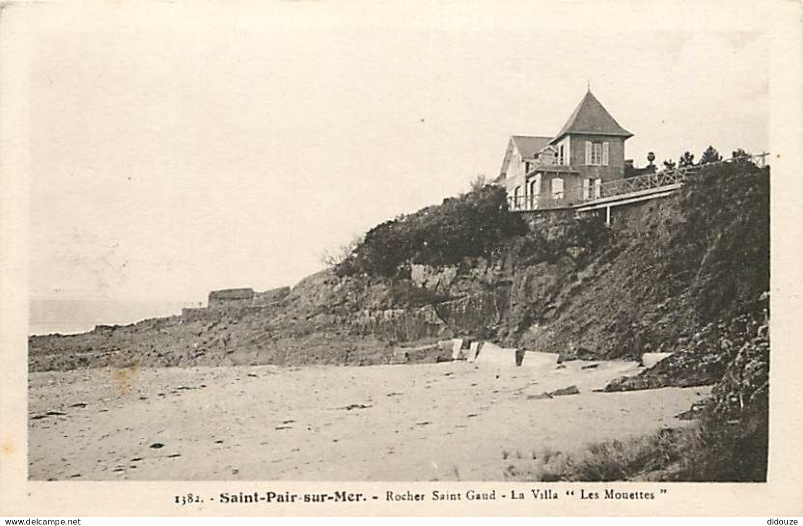 50 - Saint Pair Sur Mer - Rocher Saint Gaud - La Villa Les Mouettes - CPA - Voir Scans Recto-Verso - Saint Pair Sur Mer
