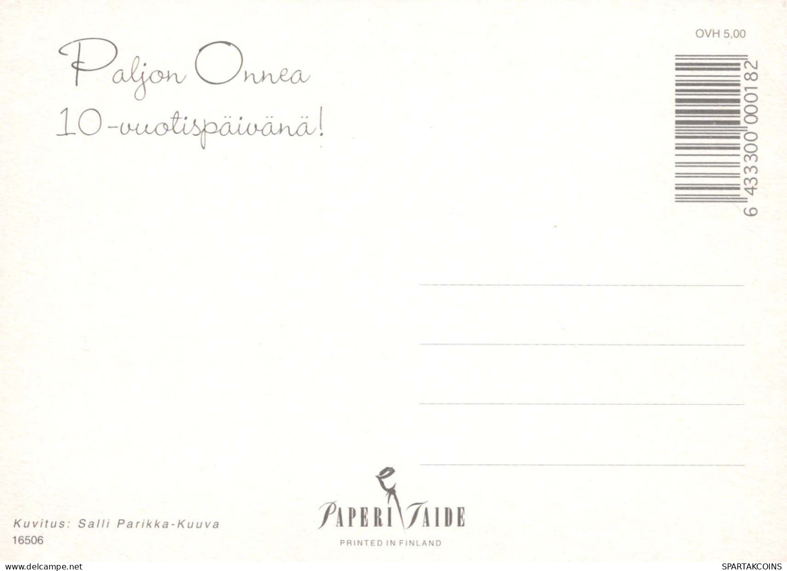 JOYEUX ANNIVERSAIRE 10 Ans GARÇON ENFANTS Vintage Carte Postale 0 Unposted #PBU018.FR - Birthday
