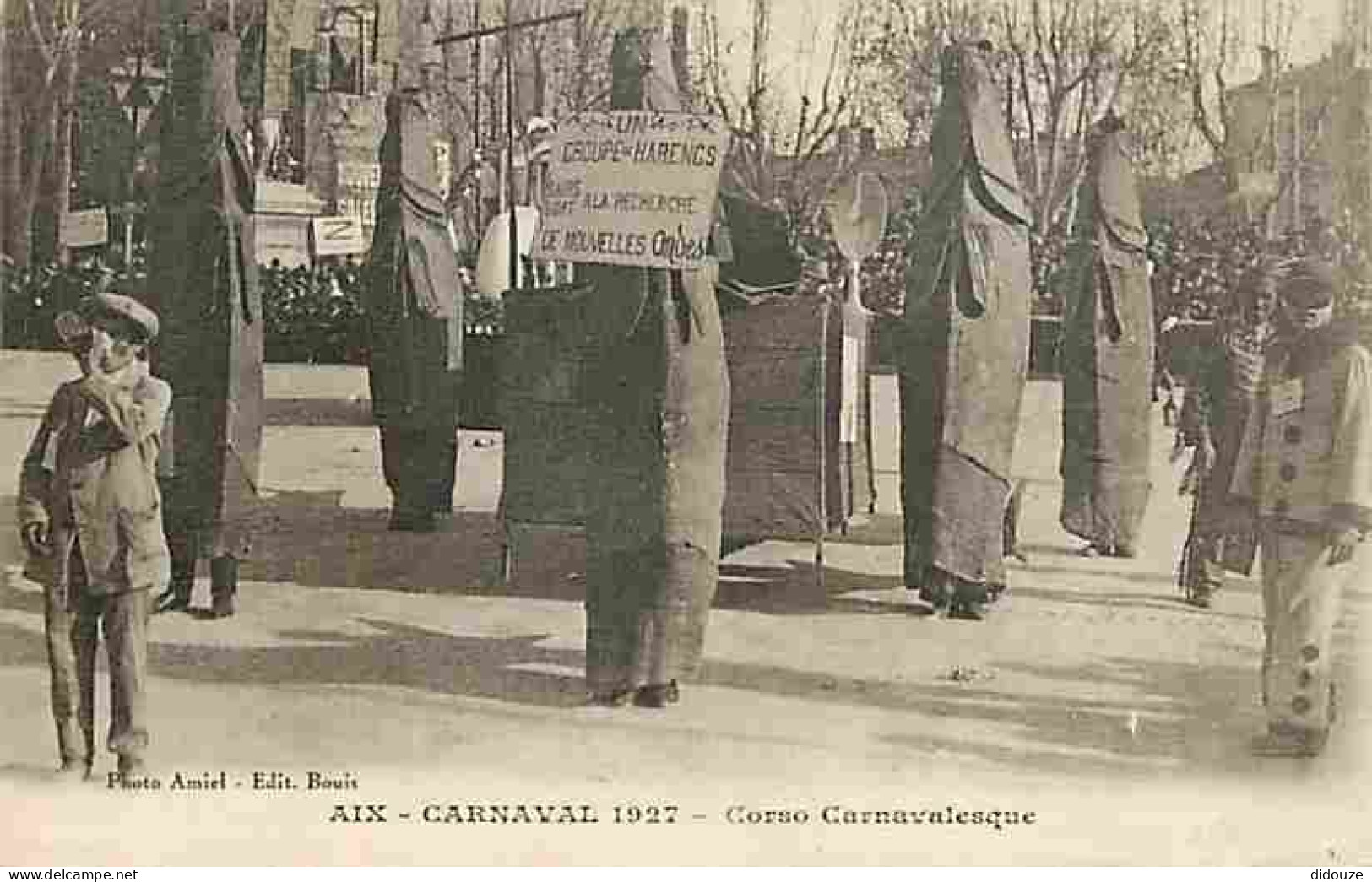 13 - Aix En Provence - Carnaval 1927 - Corso Carnavalesque - Animée - Grosse Animation - CPA - Voir Scans Recto-Verso - Aix En Provence