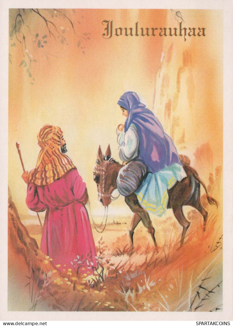 Vierge Marie Madone Bébé JÉSUS Noël Religion Vintage Carte Postale CPSM #PBP958.FR - Virgen Mary & Madonnas