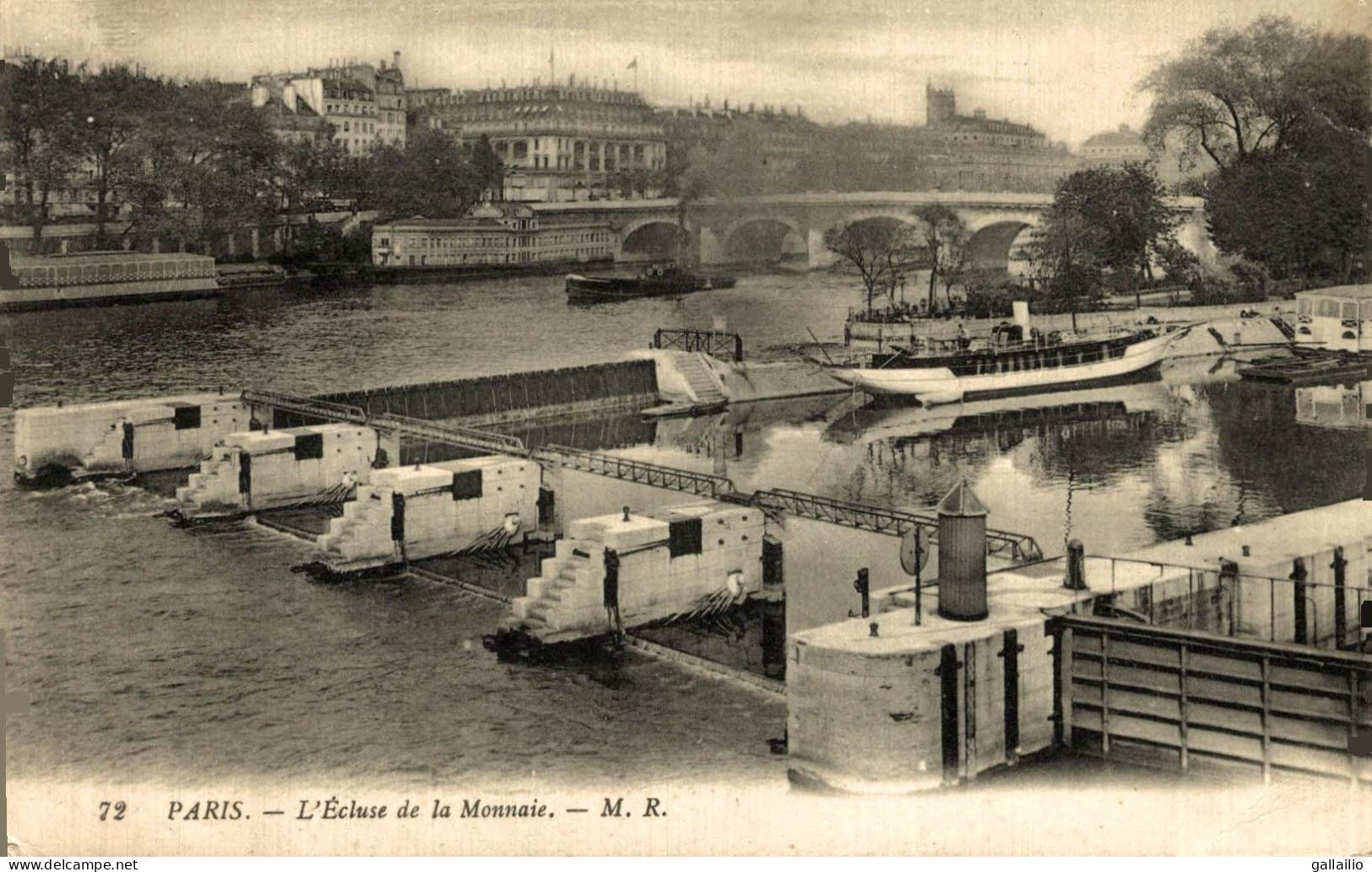 PARIS L'ECLUSE DE LA MONNAIE - La Seine Et Ses Bords