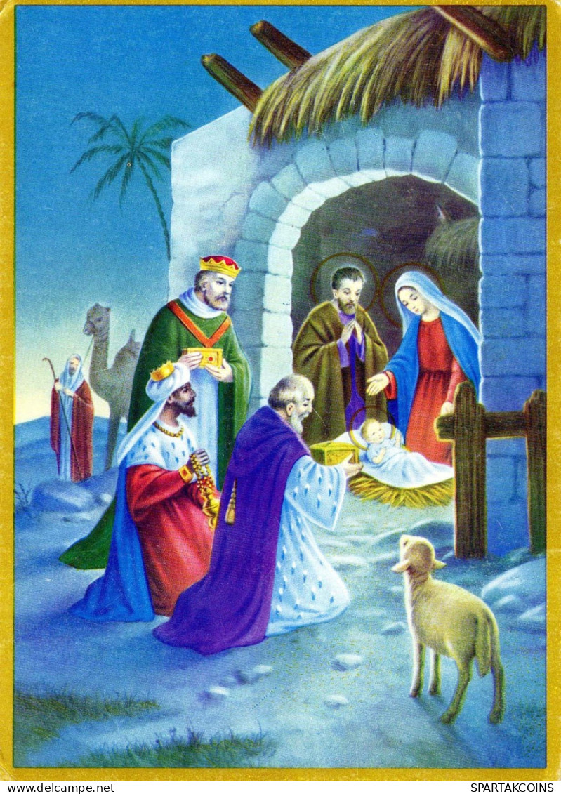 Vierge Marie Madone Bébé JÉSUS Noël Religion Vintage Carte Postale CPSM #PBP708.FR - Jungfräuliche Marie Und Madona