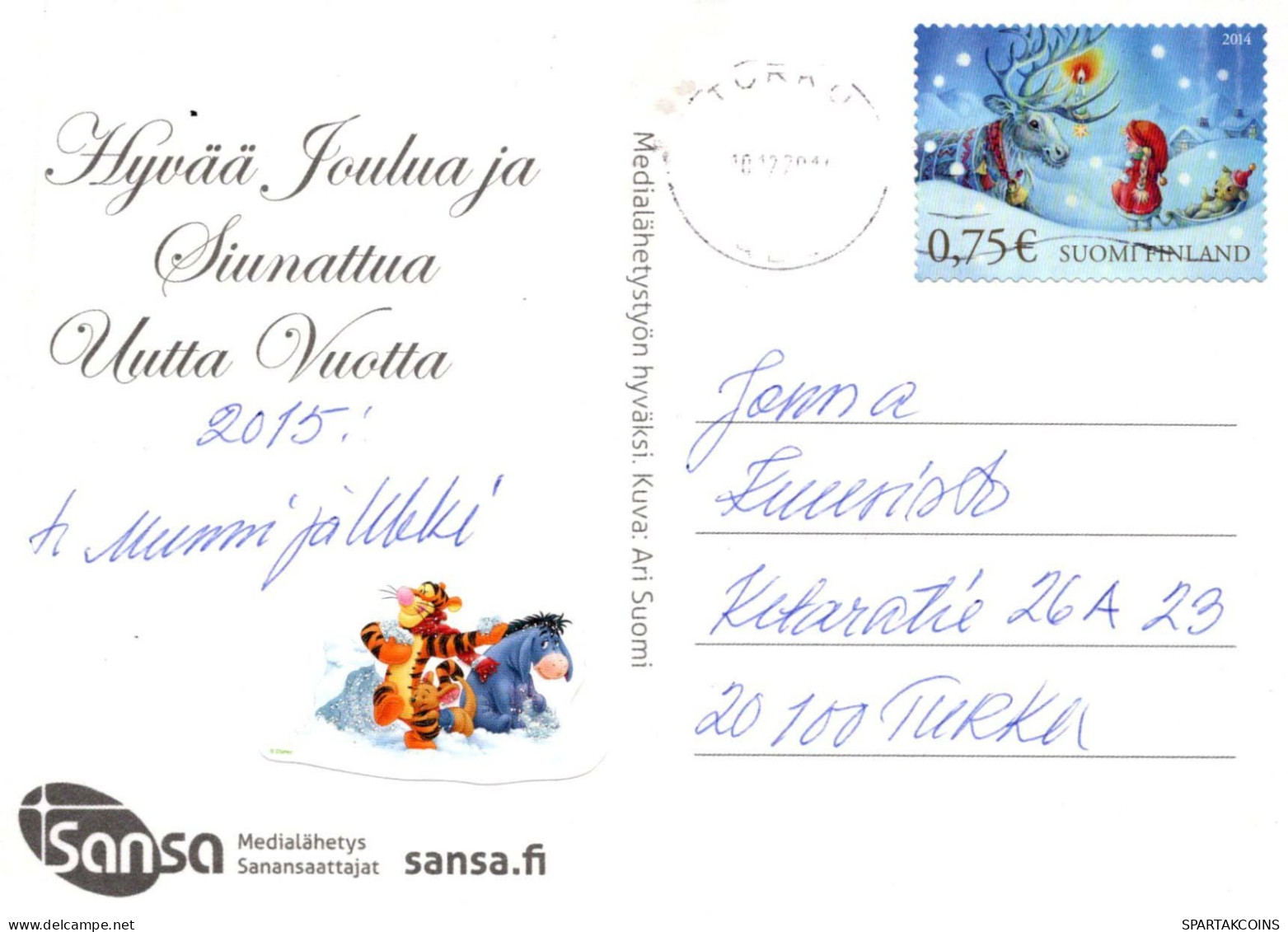 ANGE Noël Vintage Carte Postale CPSM #PBP578.FR - Angels