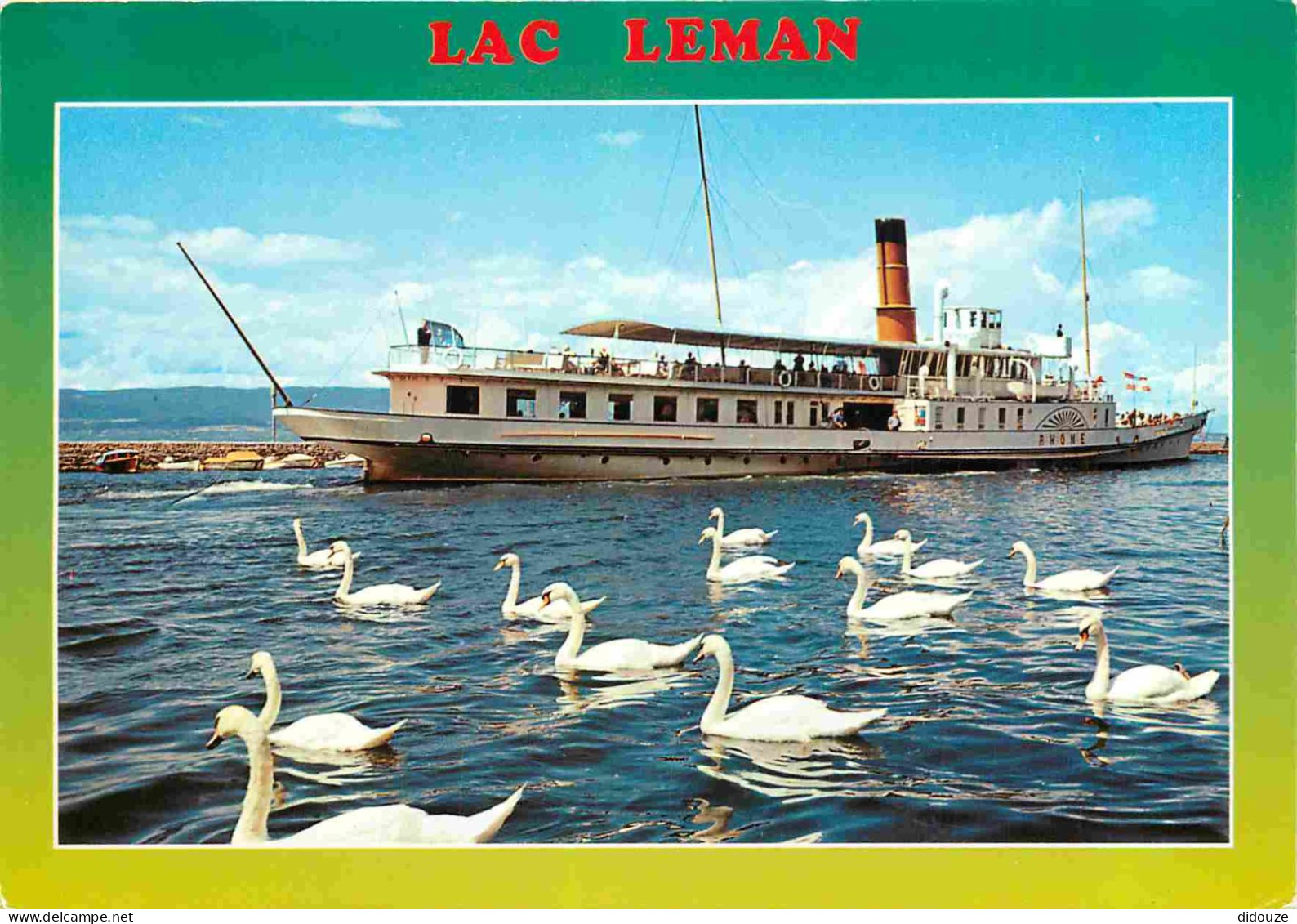 Bateaux - Bateaux Promenade - Lac Léman - CPM - Carte Neuve - Voir Scans Recto-Verso - Autres & Non Classés