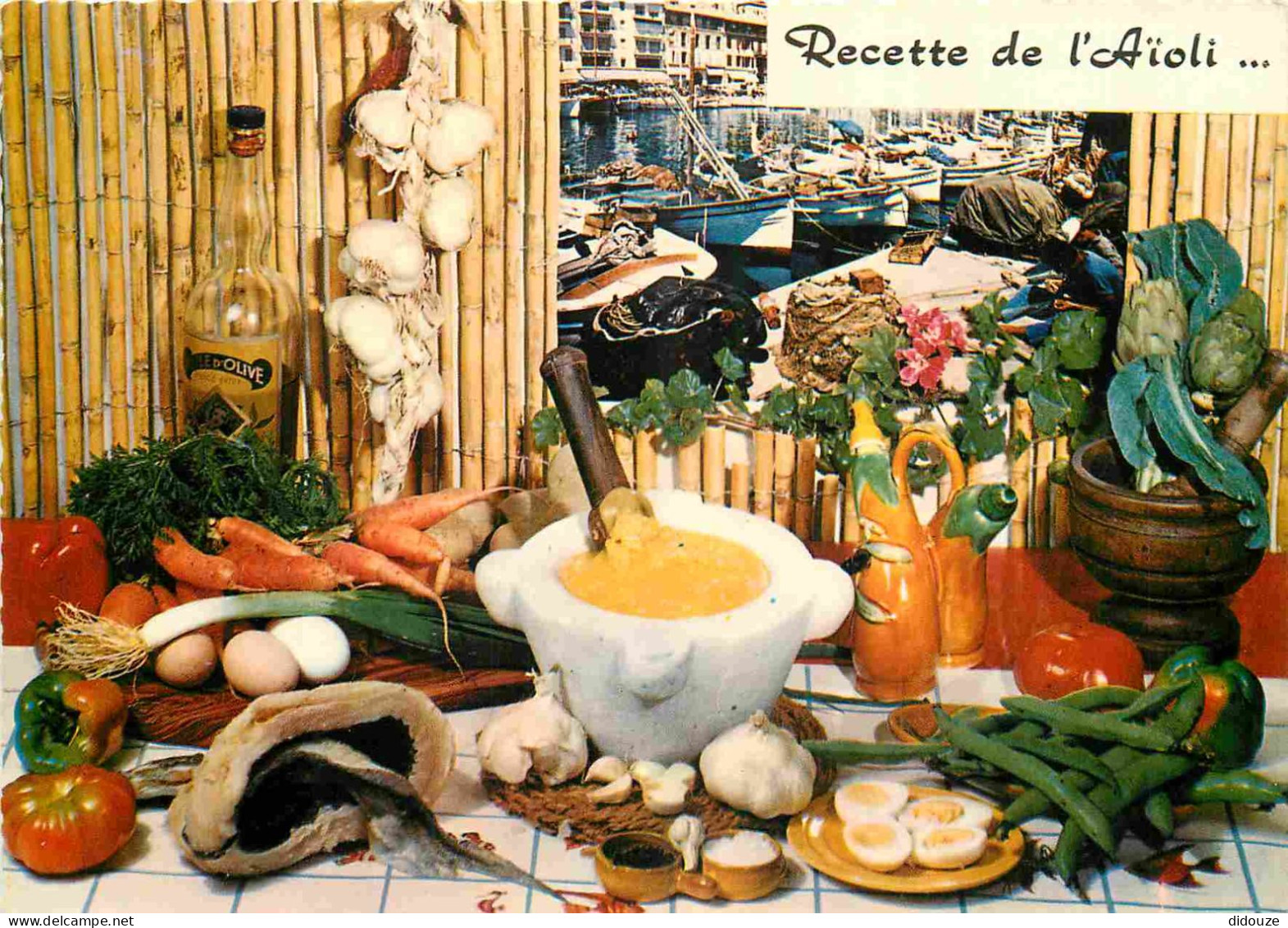 Recettes De Cuisine - Aioli - Gastronomie - CPM - Voir Scans Recto-Verso - Recettes (cuisine)