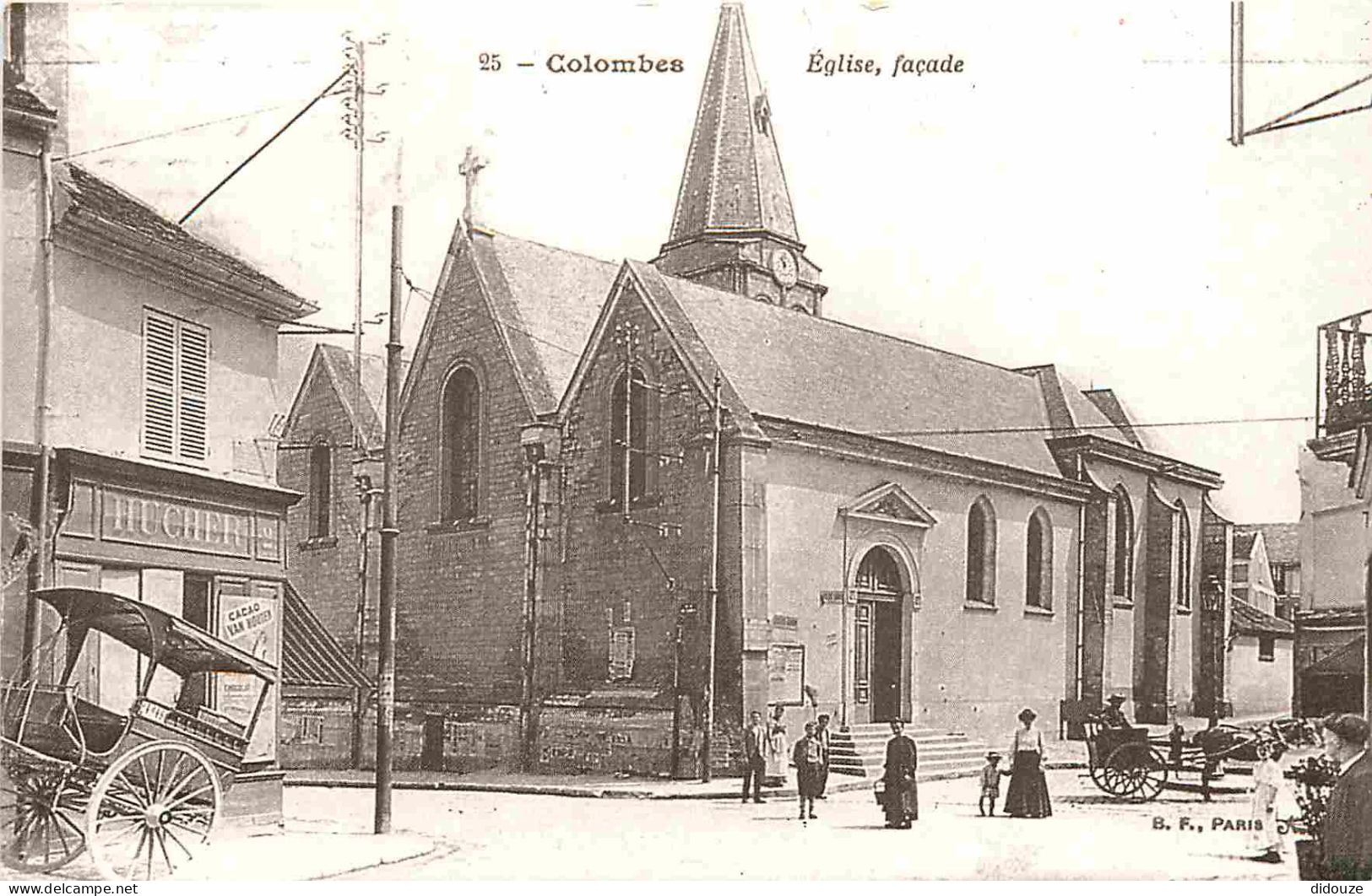 Reproduction CPA - 92 Colombes - Eglise - Façade - Carte Du Musée Municipal De Colombes - CPM Format CPA - Carte Neuve - - Colombes