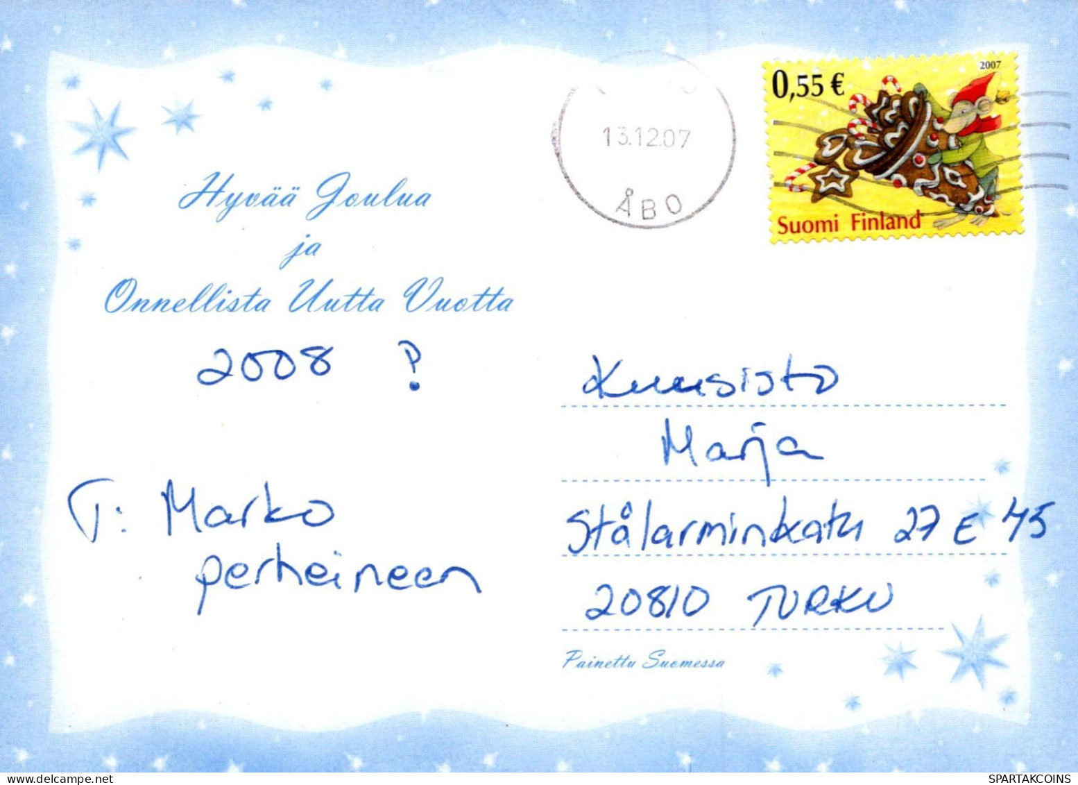 Bonne Année Noël ENFANTS Vintage Carte Postale CPSM #PBM229.FR - New Year