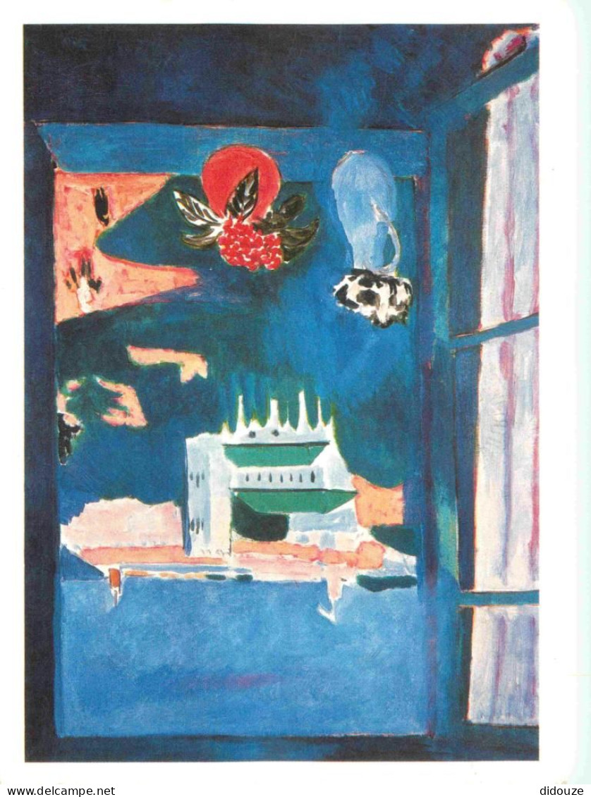 Art - Peinture - Henri Matisse - Fenêtre à Tanger - Window Over Tangiers - CPM - Flamme Postale - Voir Scans Recto-Verso - Paintings