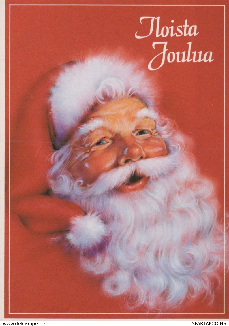 PÈRE NOËL Bonne Année Noël Vintage Carte Postale CPSM #PBL335.FR - Kerstman