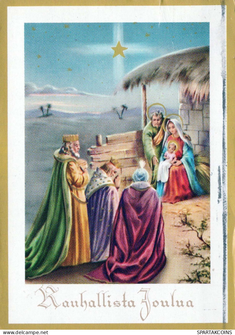 Vierge Marie Madone Bébé JÉSUS Noël Religion Vintage Carte Postale CPSM #PBB868.FR - Maagd Maria En Madonnas