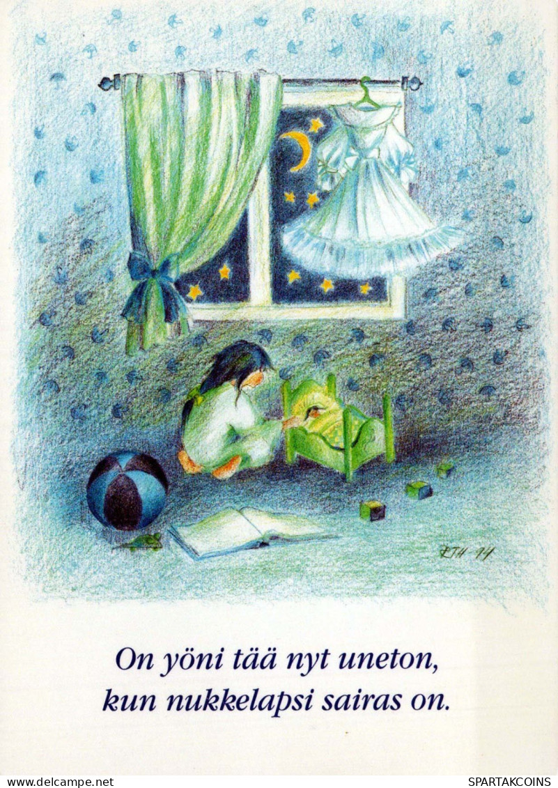 Bonne Année Noël ENFANTS Vintage Carte Postale CPSM #PAZ889.FR - Nouvel An