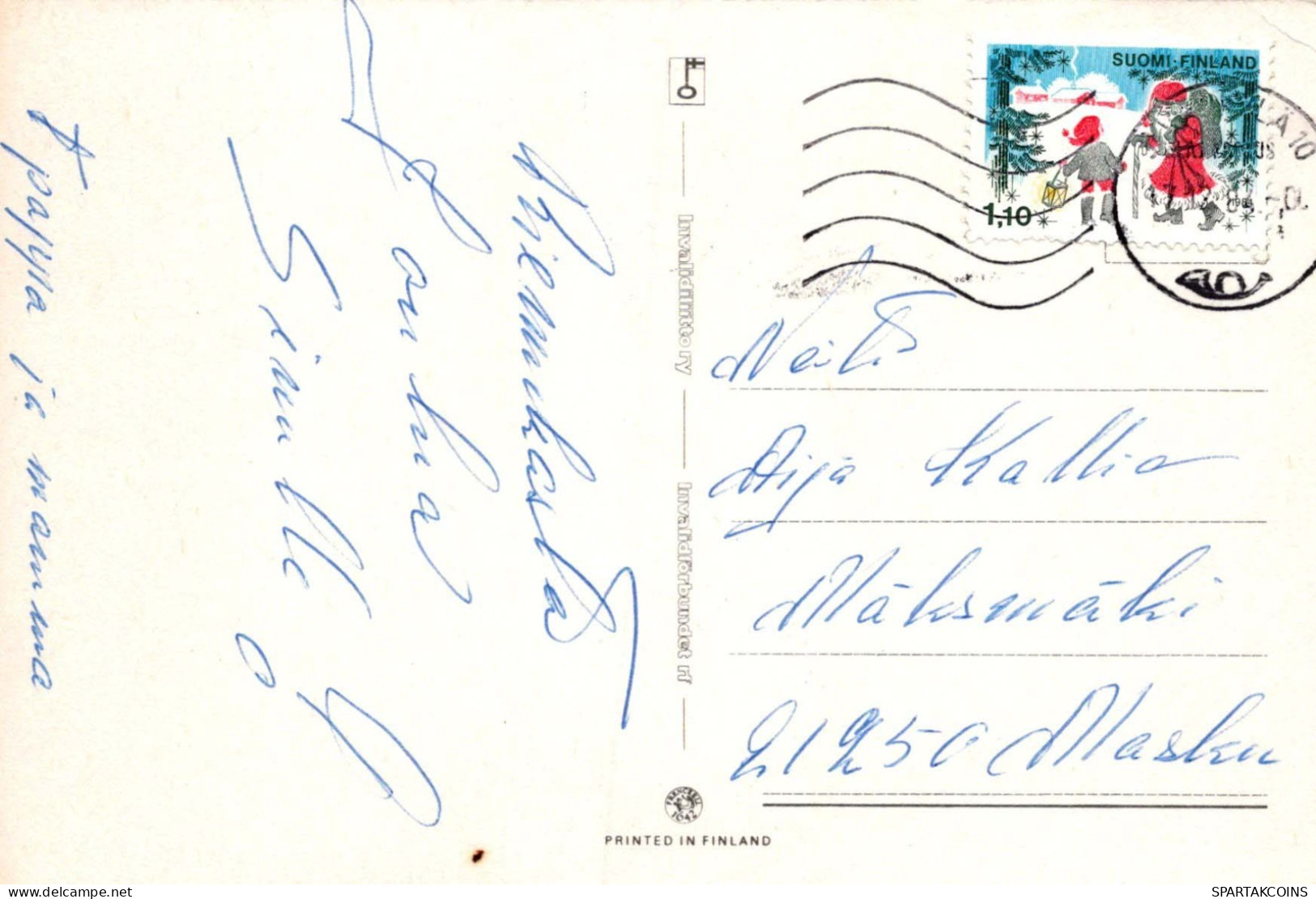 Bonne Année Noël GNOME Vintage Carte Postale CPSM #PAY539.FR - New Year