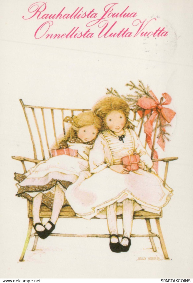 Bonne Année Noël ENFANTS Vintage Carte Postale CPSM #PAY801.FR - New Year