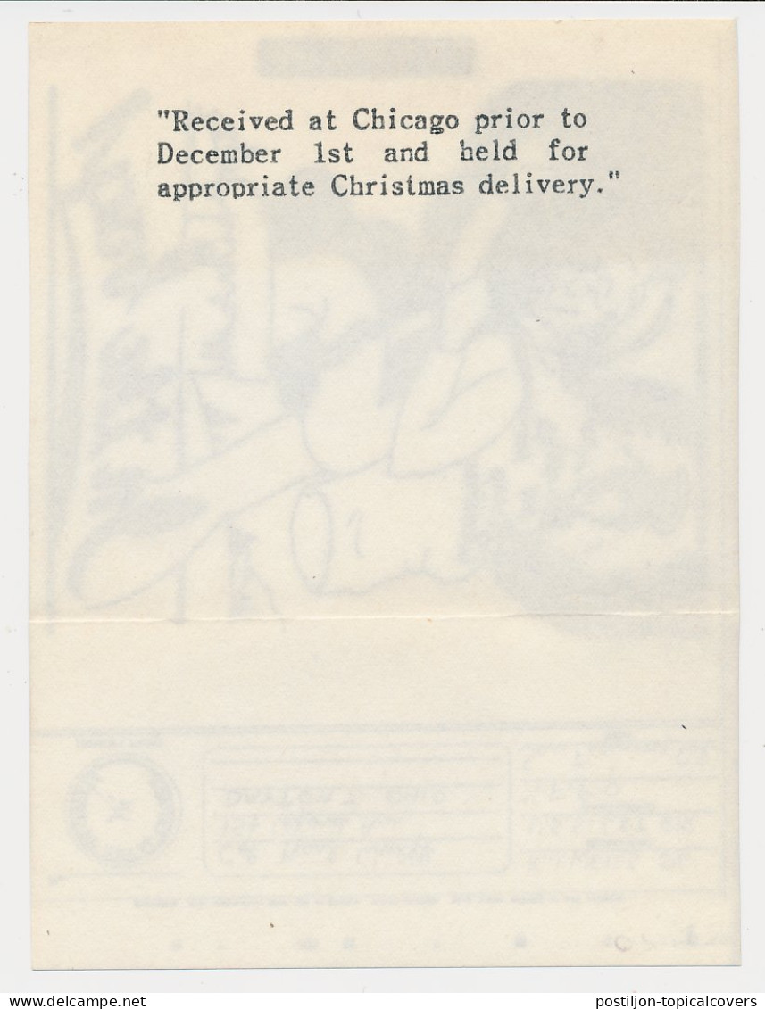 V-Mail To USA ( 1944 ) Merry Christmas - USS LST 618 - Tank Landing Ship - WO2