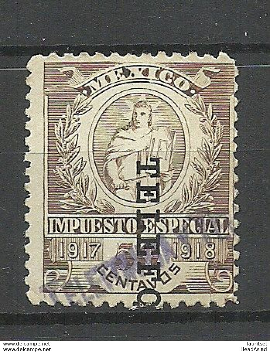 MEXICO 1917/1918 Revenue Documentary Tax Taxe O - Mexico