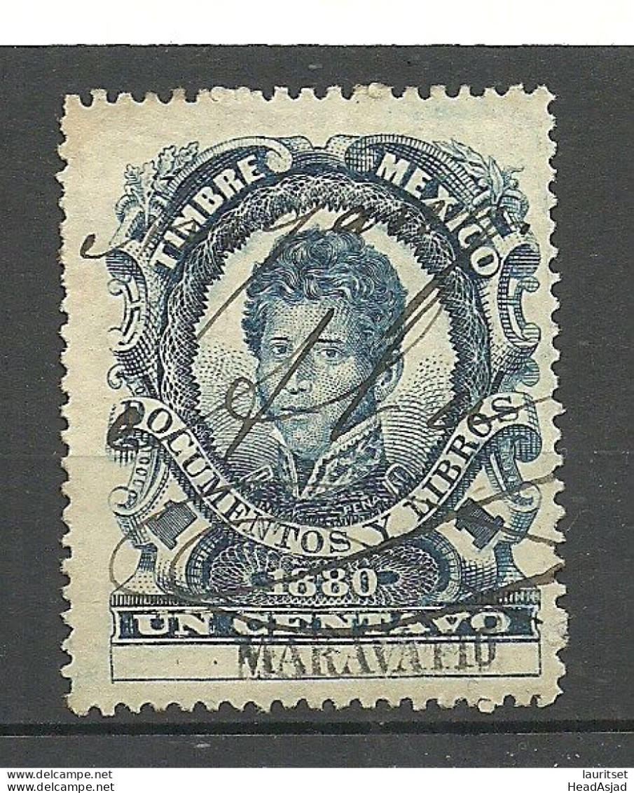 MEXICO 1880 Revenue Documentary Tax Taxe Stempelmarke, 1 C., O - Mexique
