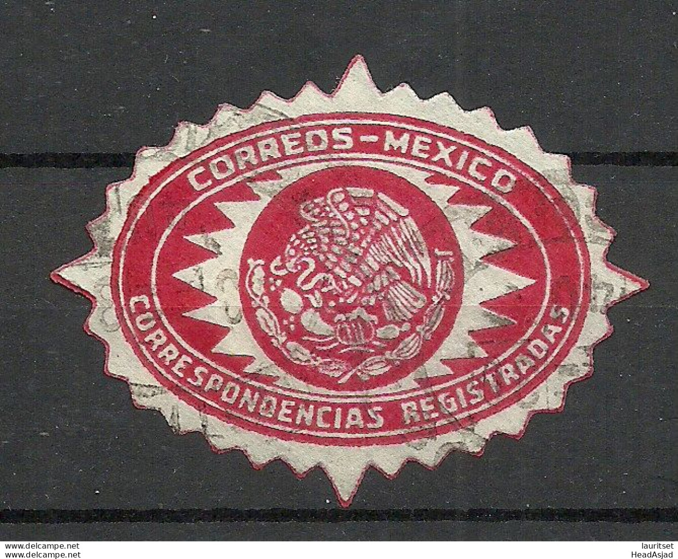 MEXICO Old Registration Stamp Correspondencias Registradas O - Mexique