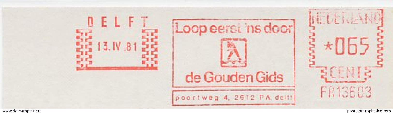 Meter Cut Netherlands 1981 Yellow Pages - Ohne Zuordnung