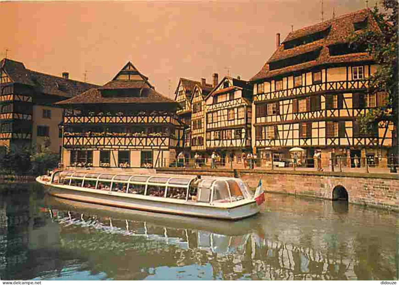 67 - Strasbourg - La Petite France - Promenade En Vedette - Bateau-Promenade - Flamme Postale - Drapeau Français - CPM - - Strasbourg