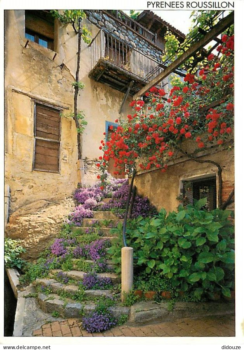 66 - Vernet Les Bains - Maison Fleurie Dans Le Vieux Vernet - Fleurs - CPM - Voir Scans Recto-Verso - Sonstige & Ohne Zuordnung