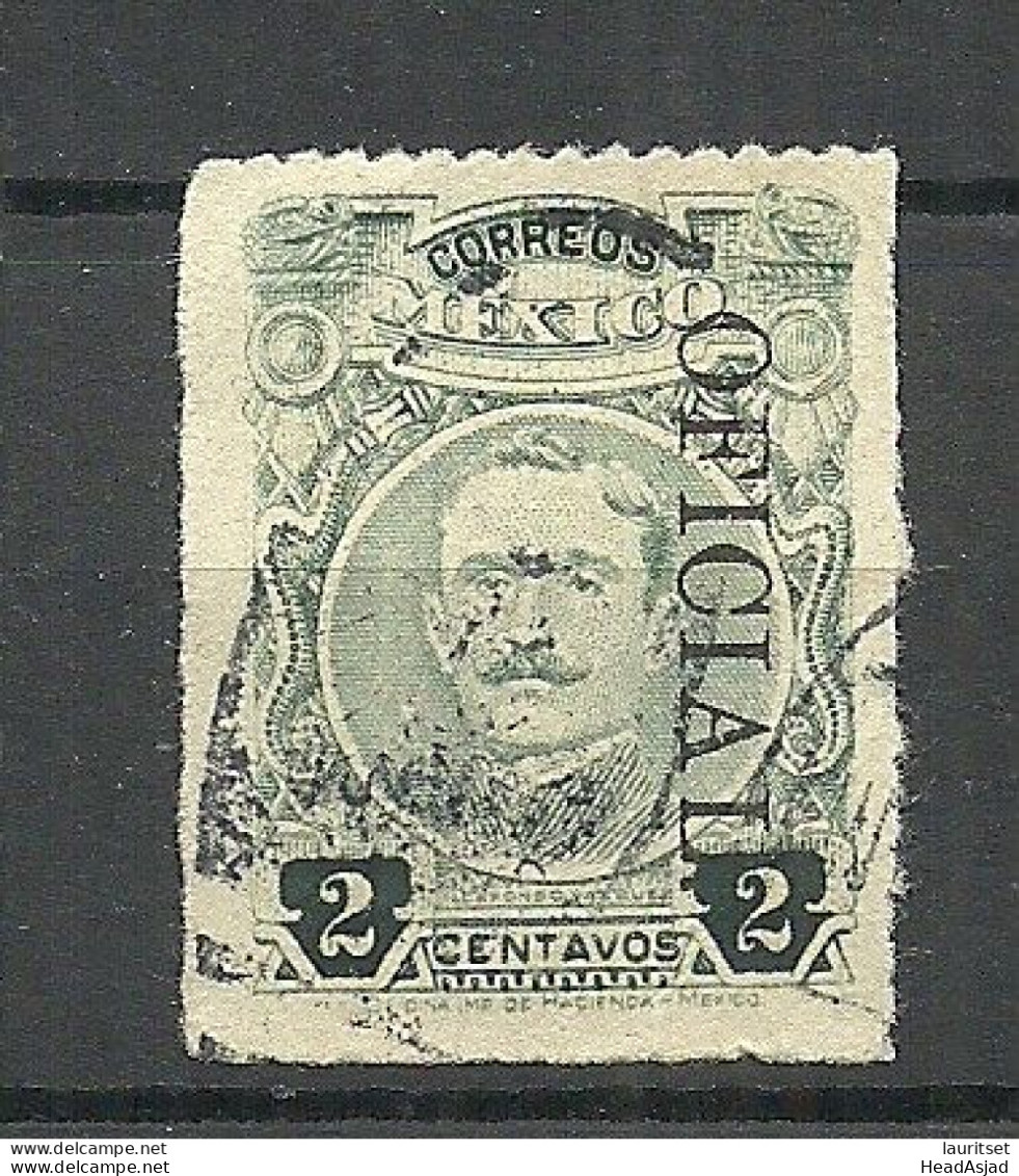 MEXICO 1917 Michel 539 With OPT Oficial O 1921 Duty Tax Dienstmarke - Mexique