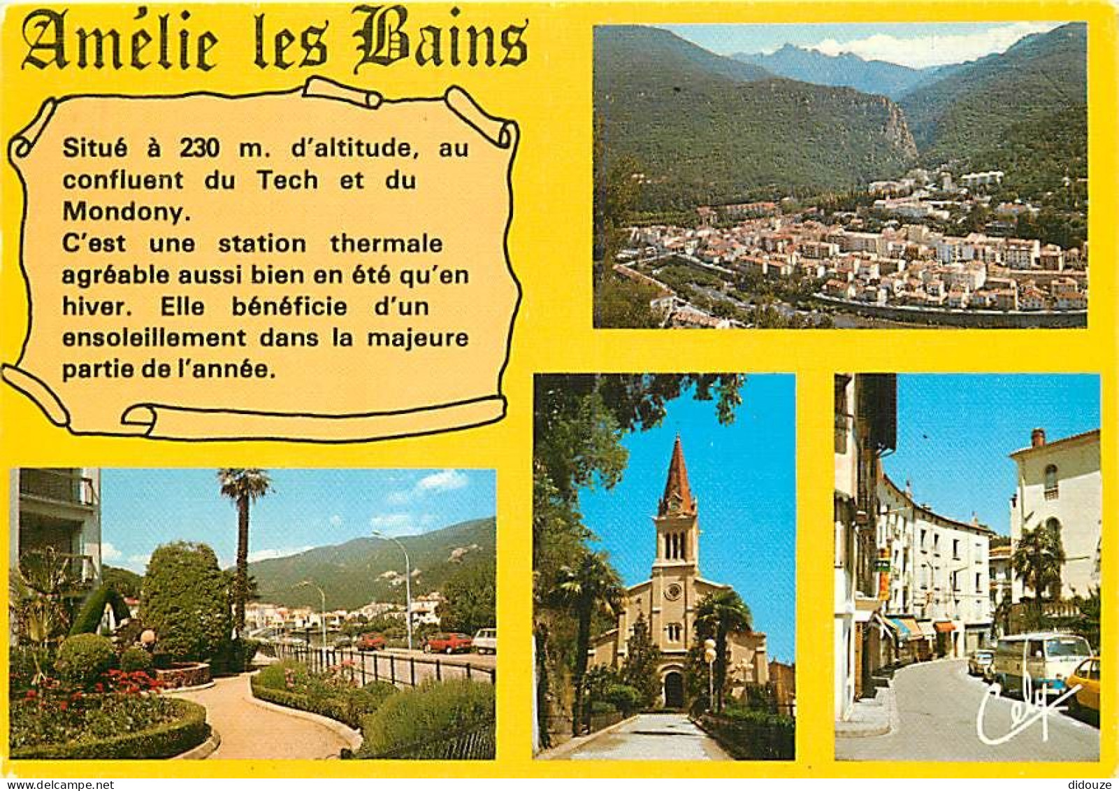 66 - Amélie Les Bains - Multivues - Automobiles - CPM - Voir Scans Recto-Verso - Andere & Zonder Classificatie