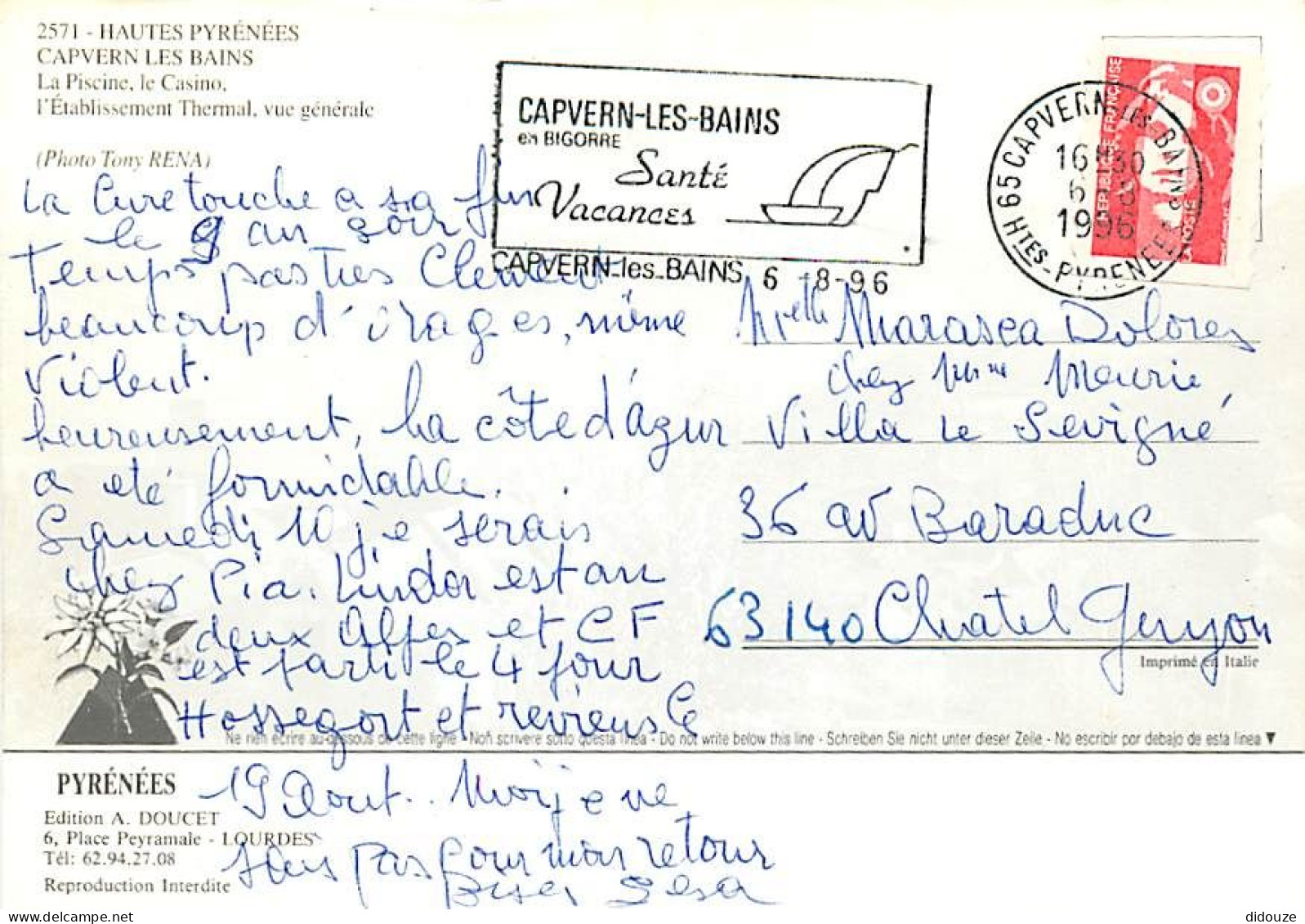 65 - Capvern Les Bains - Multivues - CPM - Flamme Postale De Capvern Les Bains - Voir Scans Recto-Verso - Altri & Non Classificati