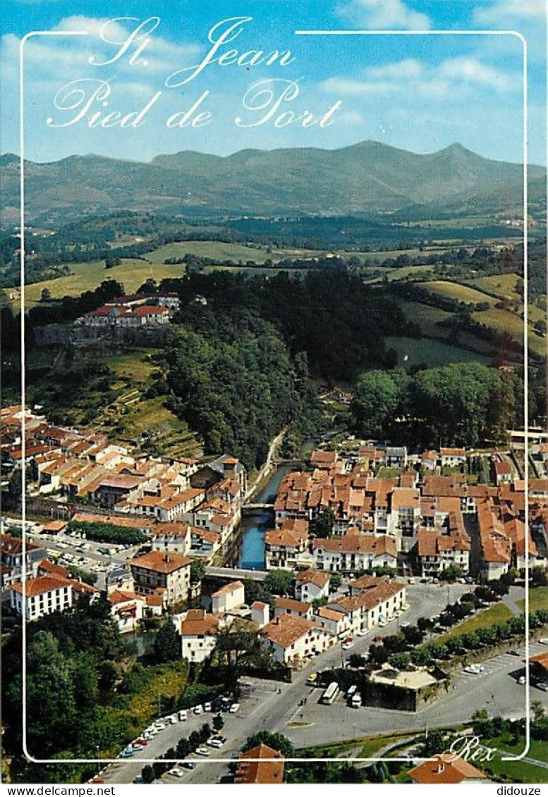 64 - Saint Jean De Pied De Port - Vue Générale Aérienne - Au Centre La Nive - Carte Neuve - CPM - Voir Scans Recto-Verso - Saint Jean Pied De Port