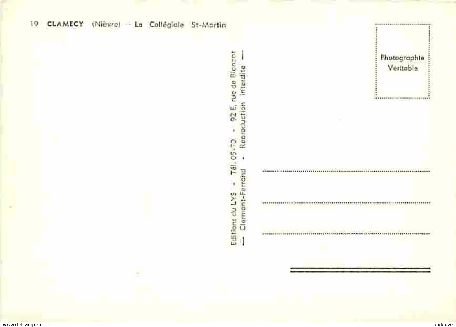 58 - Clamecy - La Collégiale Saint Martin - Carte Neuve - CPM - Voir Scans Recto-Verso - Clamecy