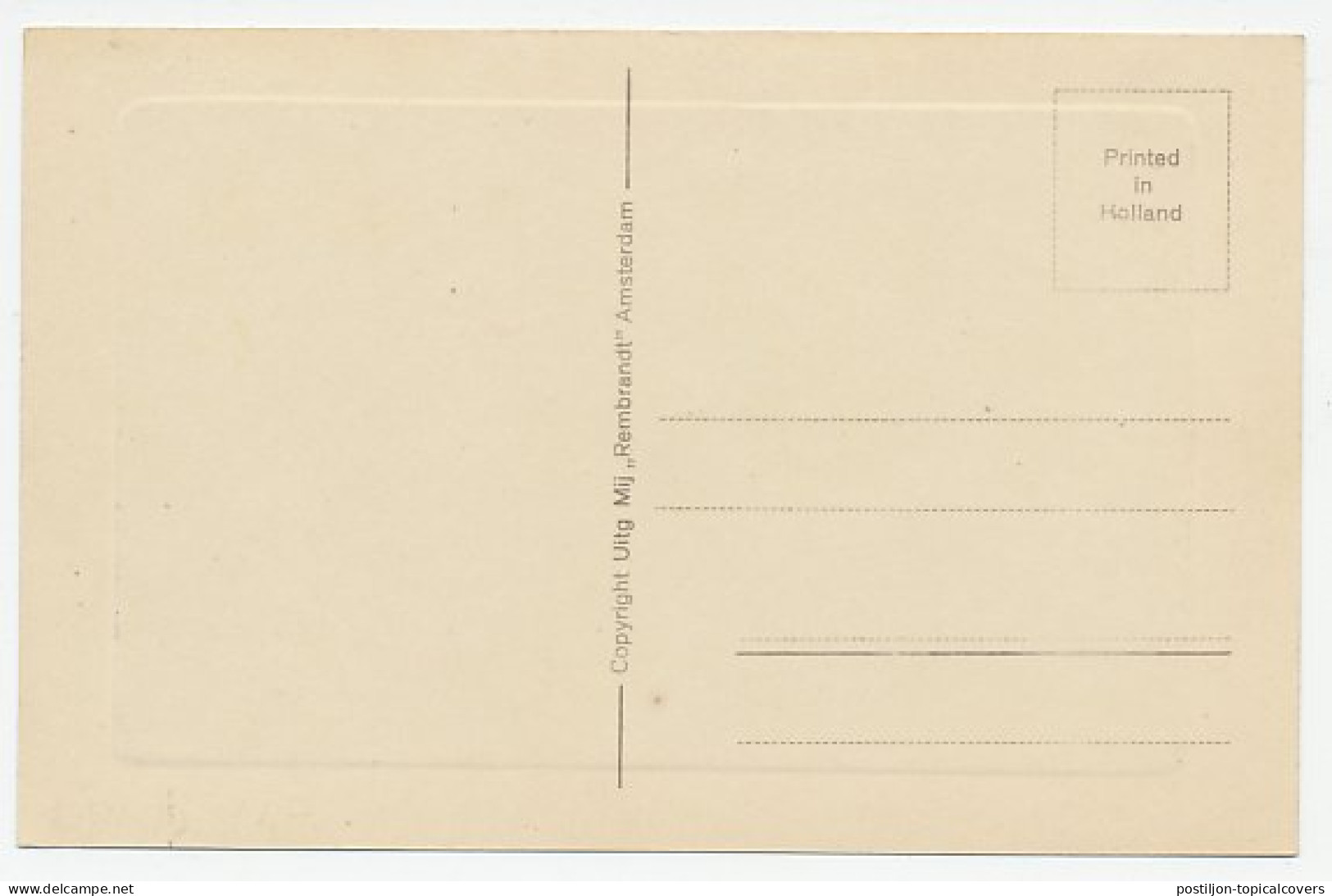 Prentbriefkaart Postkantoor Zaandam  - Other & Unclassified
