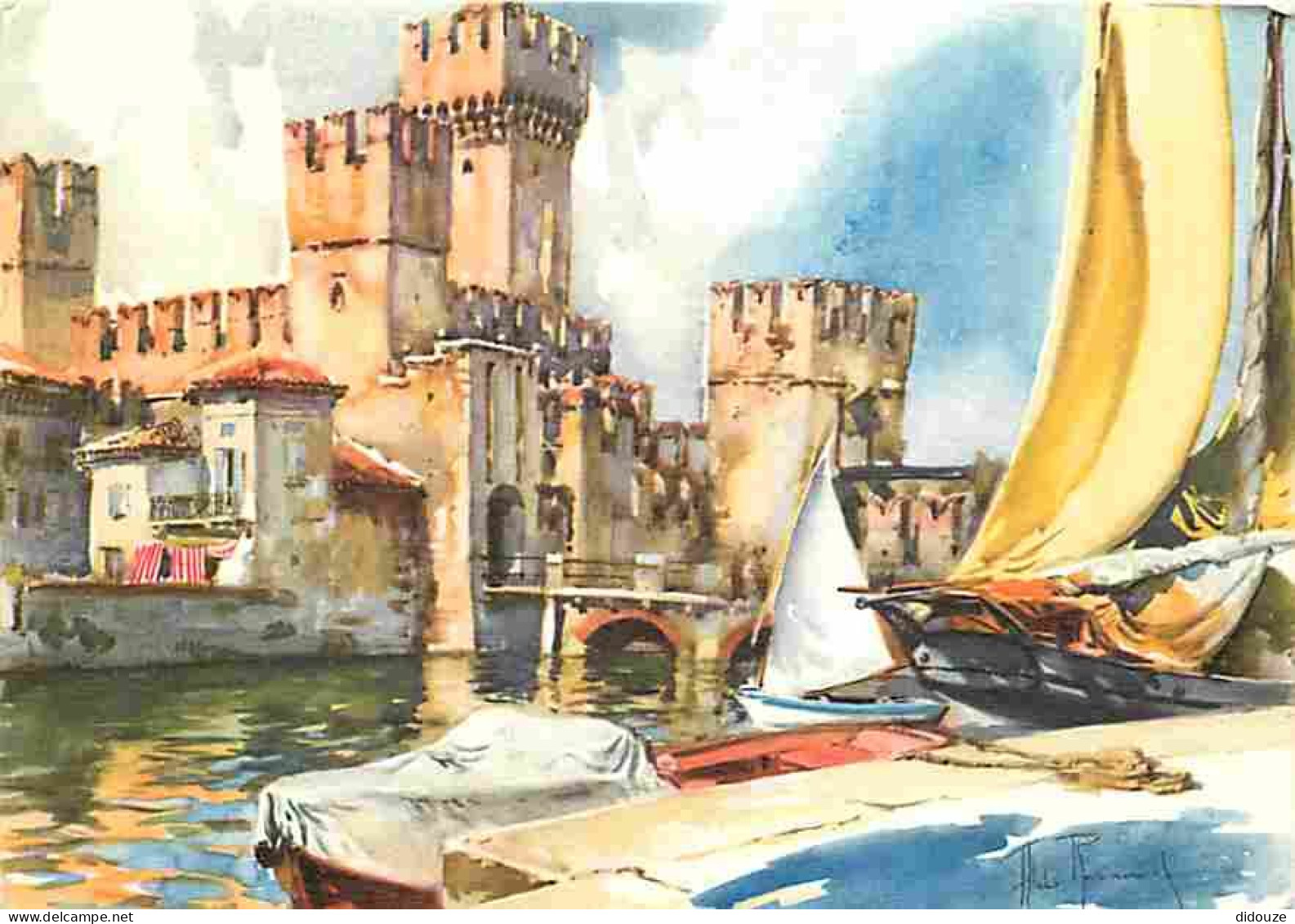 Art - Peinture - Sirmione - Lago Di Garda - Il Castello - CPM - Voir Scans Recto-Verso - Paintings